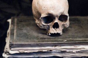 Skull and Book